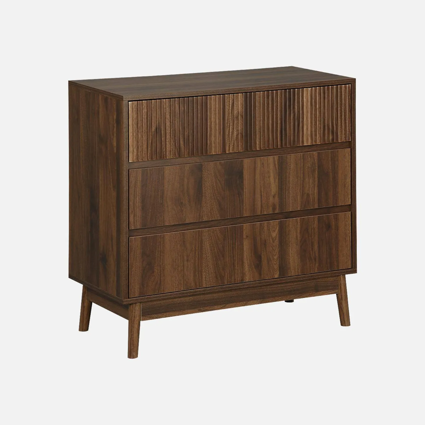 Cómoda con efecto madera, 3 cajones