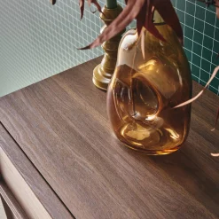 Cómoda de almacenamiento con efecto madera, 4 cajones