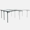 Cochera con techo de aluminio y policarbonato 15m²