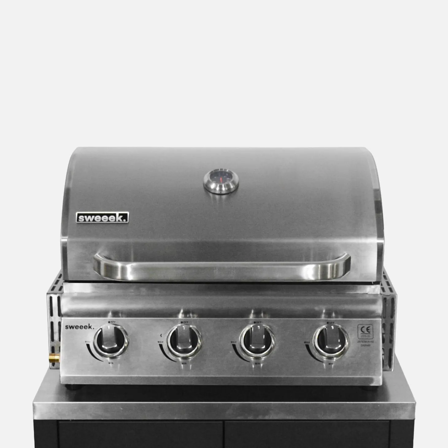 Cocina exterior 5 módulos acero inoxidable con barbacoa gas 4 quemadores