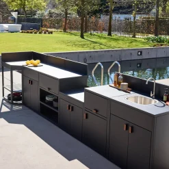 Cocina exterior 6 módulos acero