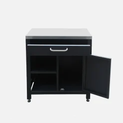 Cocina exterior completa de acero inoxidable de 6 módulos