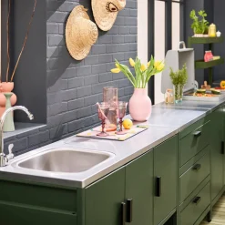 Cocina exterior con barbacoa de gas + 6 módulos de acero inoxidable