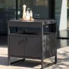 Cocina exterior de acero, 2 puertas, 80cm