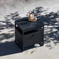 Cocina exterior de acero, 2 puertas, 80cm