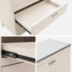 Cocina exterior de acero 3 cajones, 80cm