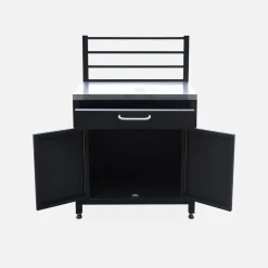 Cocina exterior de acero con 4 módulos