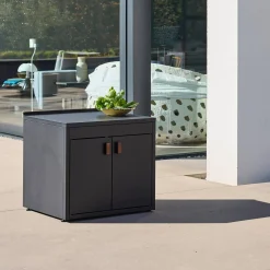 Cocina exterior de acero 2 puertas, 80cm