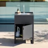 Cocina exterior de acero con fregadero y 1 puerta, 60cm
