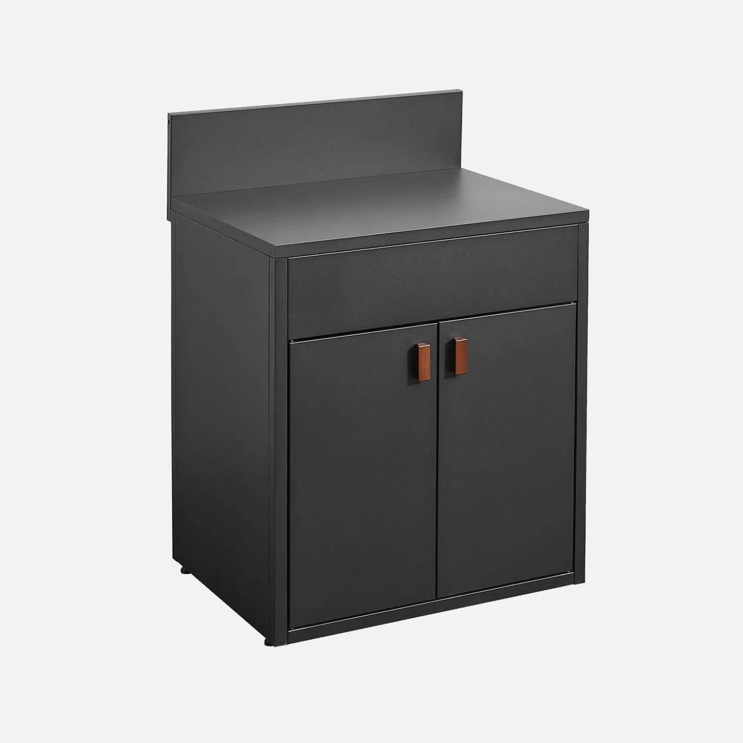 Cocina exterior de acero, 2 puertas, 80cm