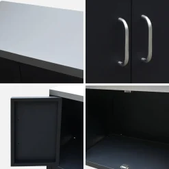 Cocina exterior de acero, 80cm