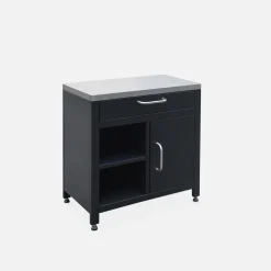 Cocina exterior de acero 1 cajón y 1 puerta, 80cm