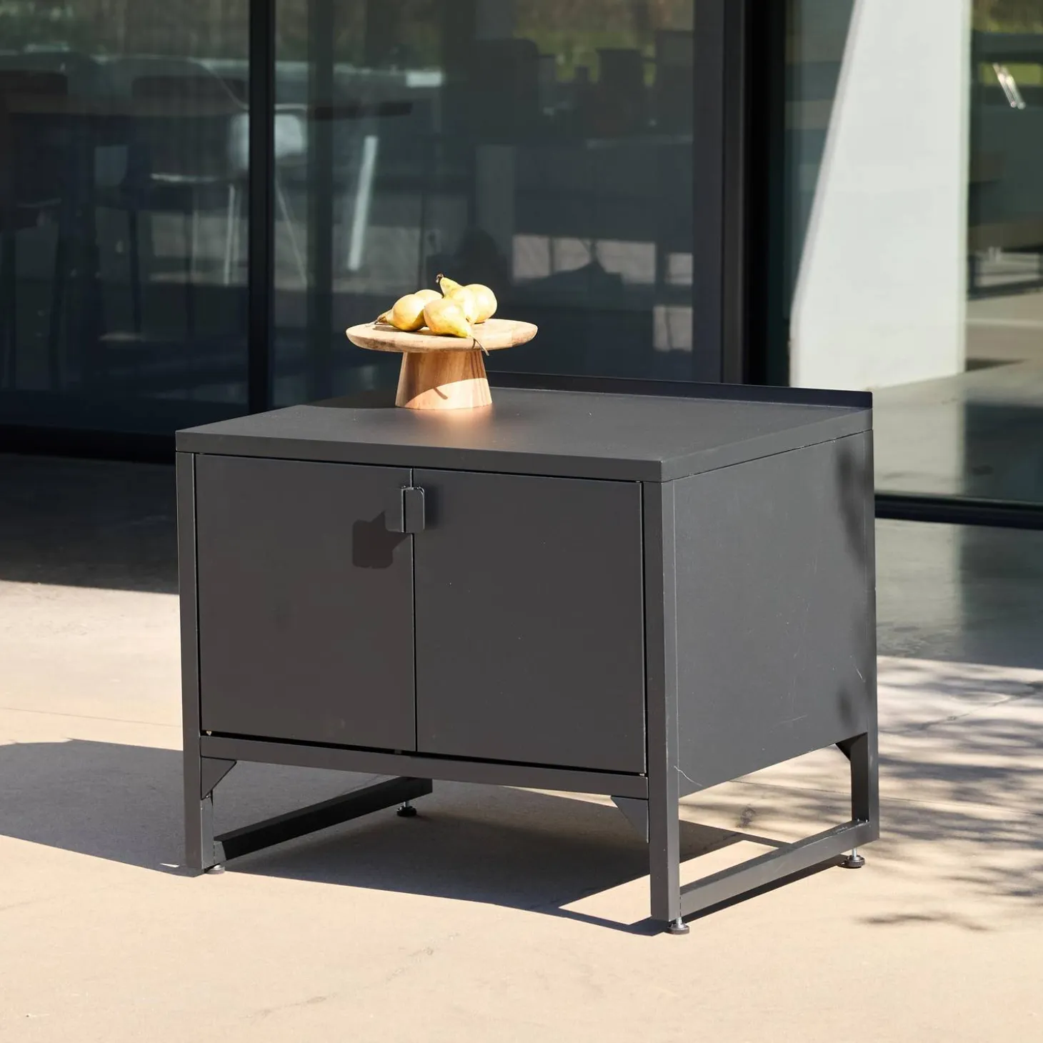 Cocina exterior de acero, 2 puertas, 80cm