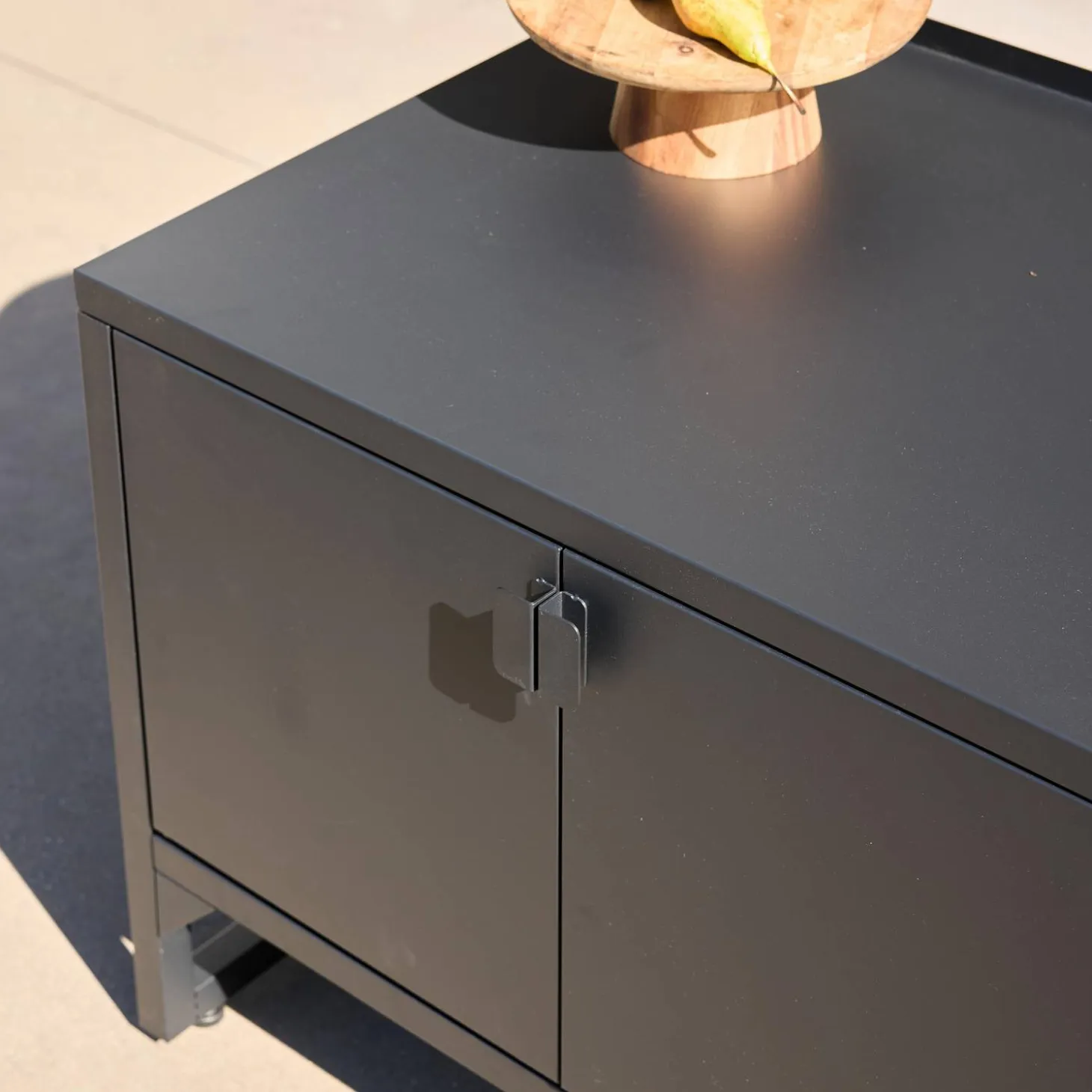 Cocina exterior de acero, 2 puertas, 80cm