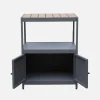 Cocina exterior de aluminio y polywood con 2 puertas
