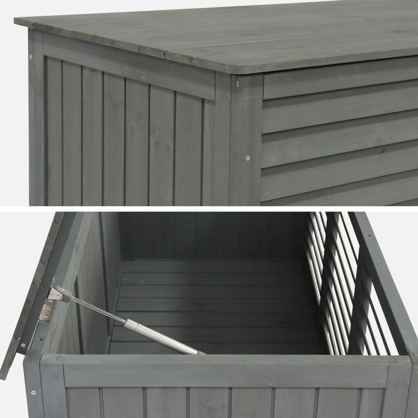 Cofre de almacenamiento de madera, 330L