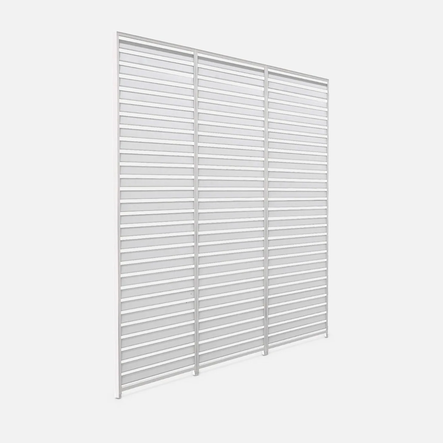 Conjunto de 3 persianas de 130cm para pérgola bioclimática de aluminio 3x4m