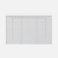 Conjunto de 3 persianas de 130cm para pérgola bioclimática de aluminio 3x4m