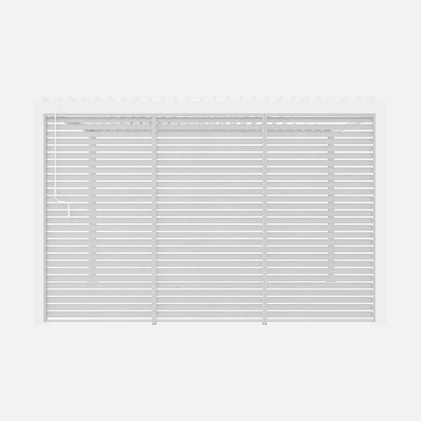 Conjunto de 3 persianas de 130cm para pérgola bioclimática de aluminio 3x4m