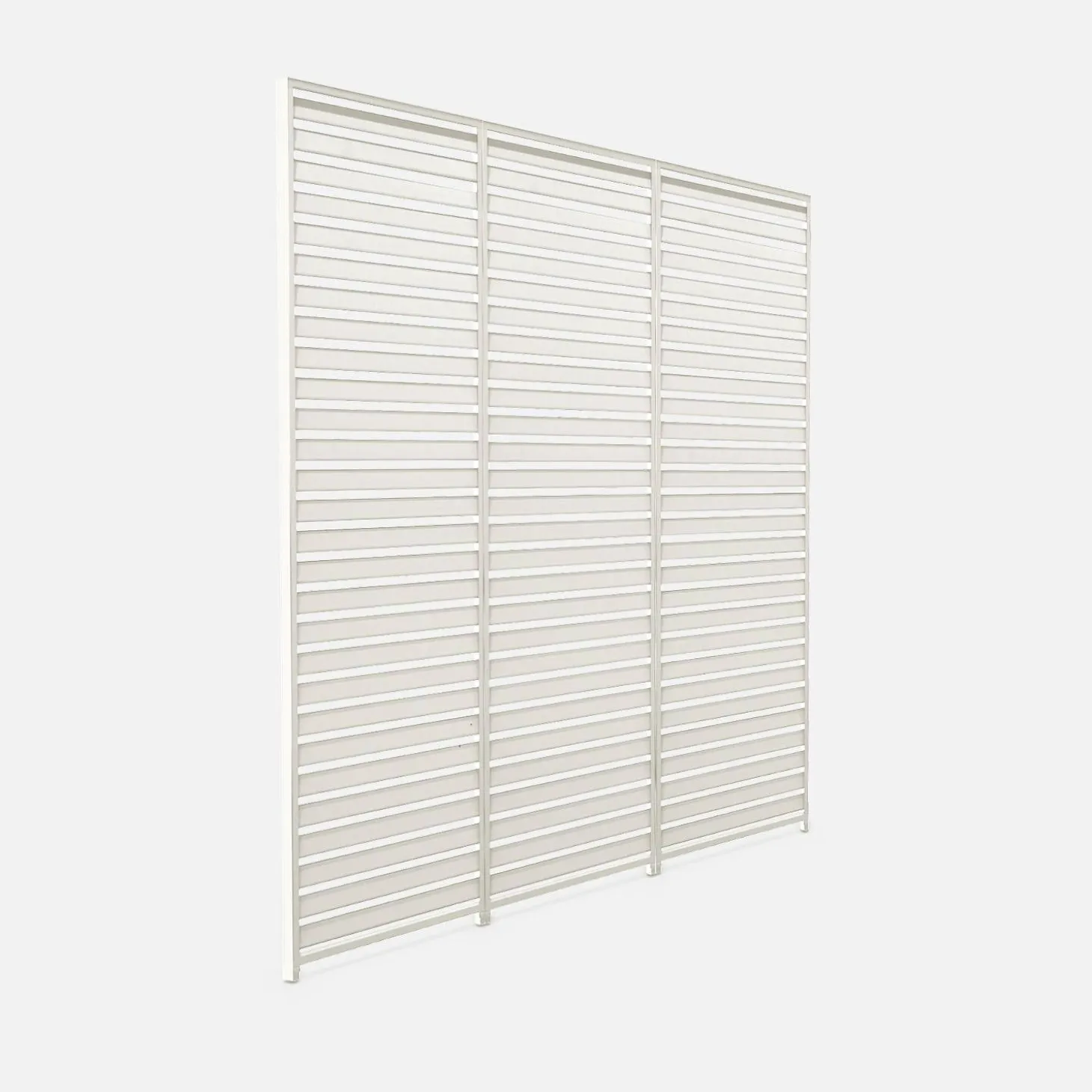 Conjunto de 3 persianas de 130cm para pérgola bioclimática de aluminio 3x4m