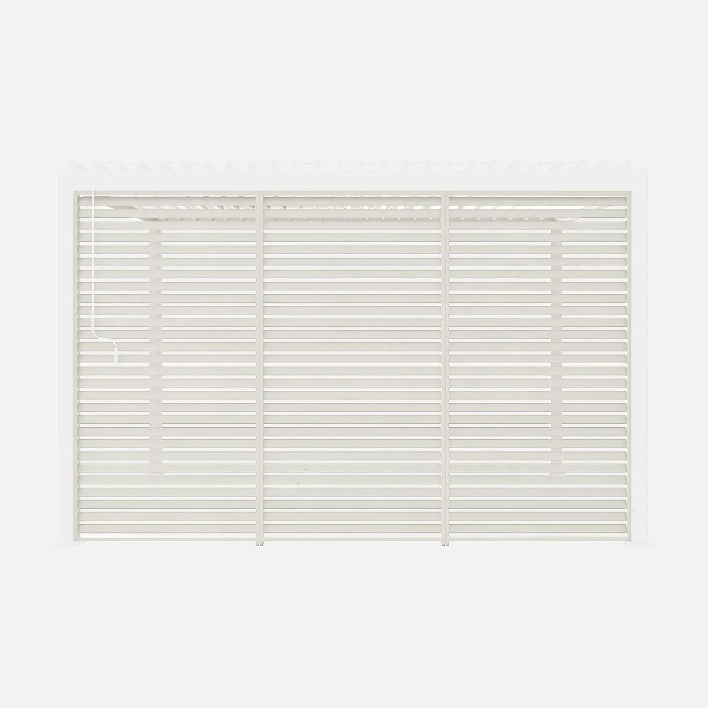 Conjunto de 3 persianas de 130cm para pérgola bioclimática de aluminio 3x4m