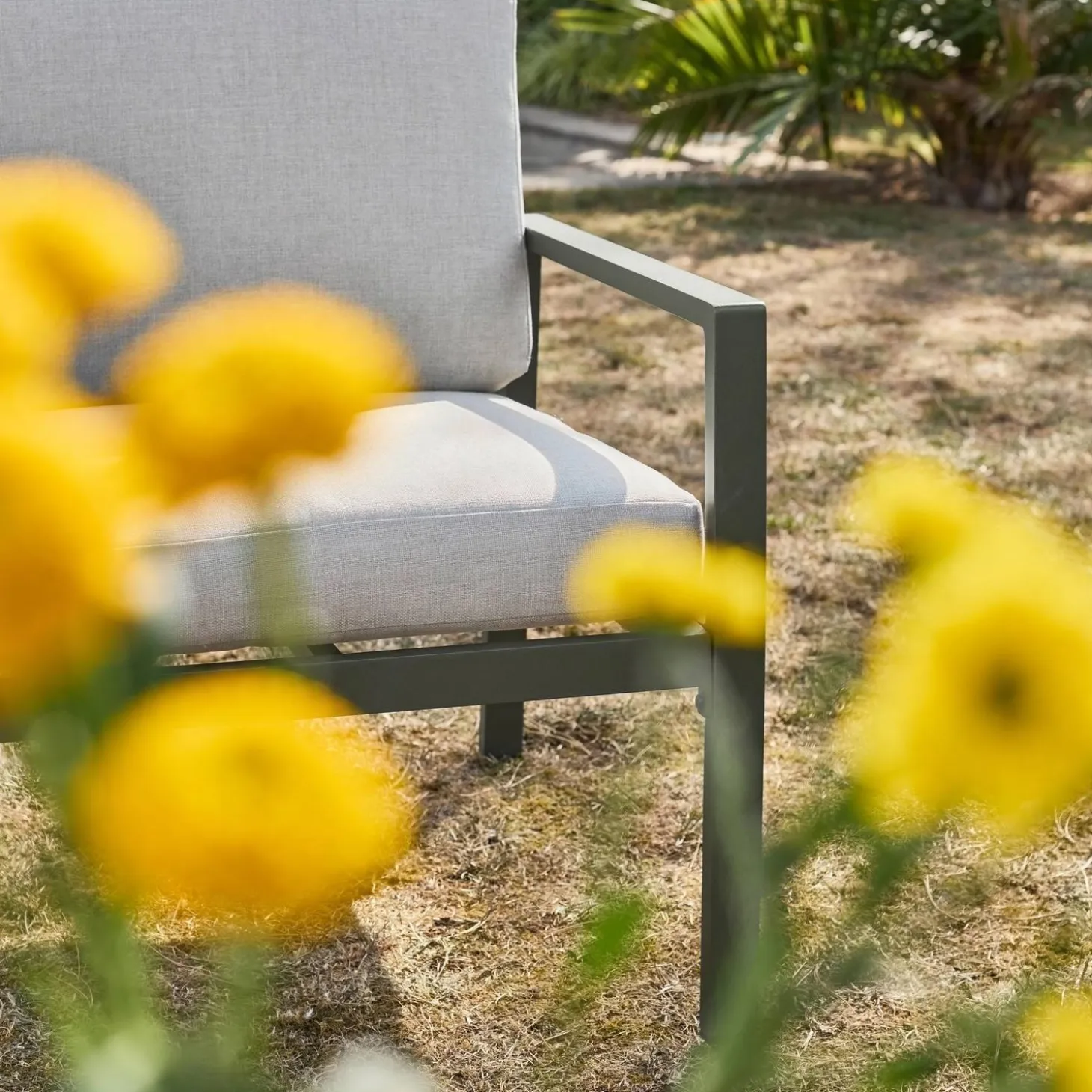 Conjunto de jardín de aluminio , 4 plazas