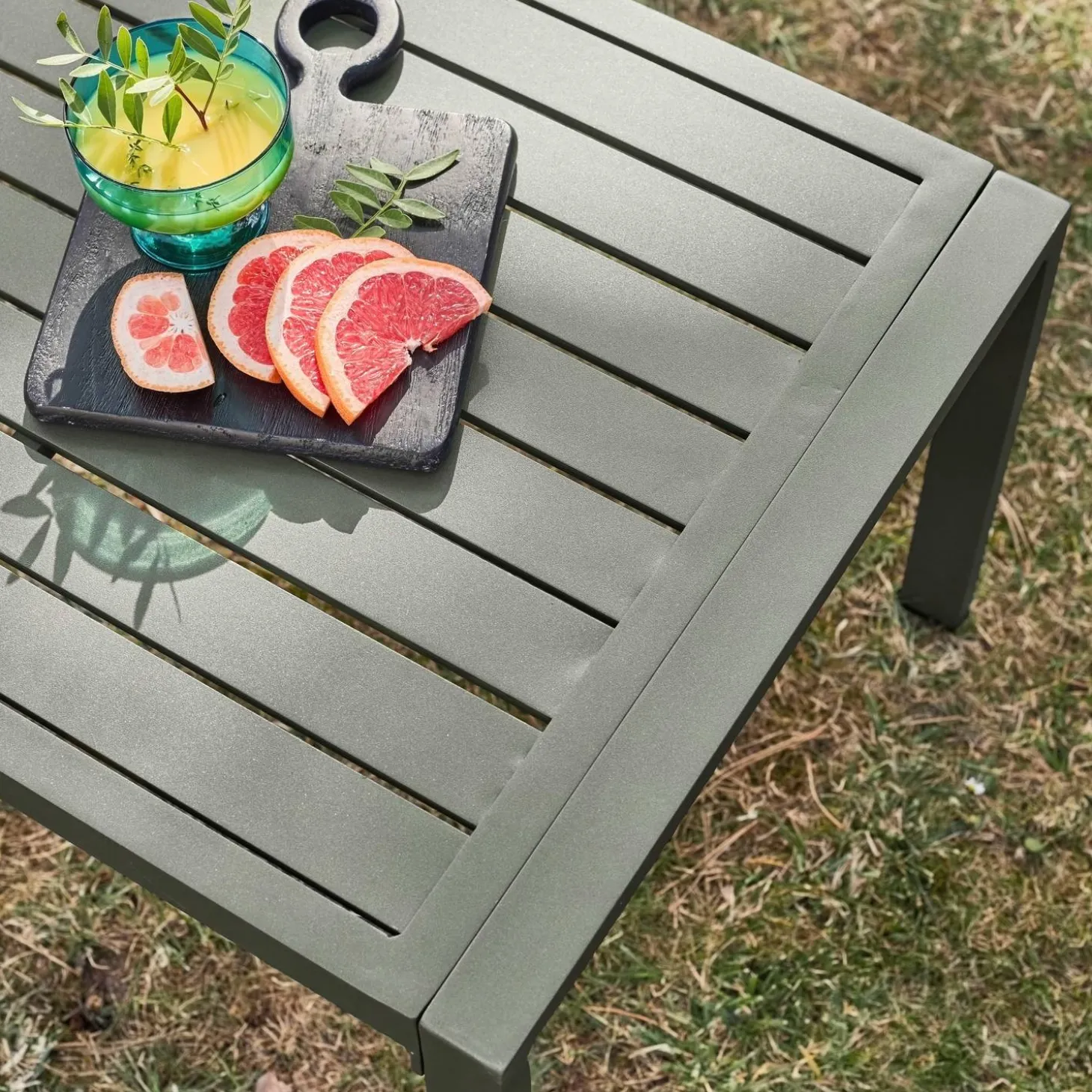 Conjunto de jardín de aluminio , 4 plazas