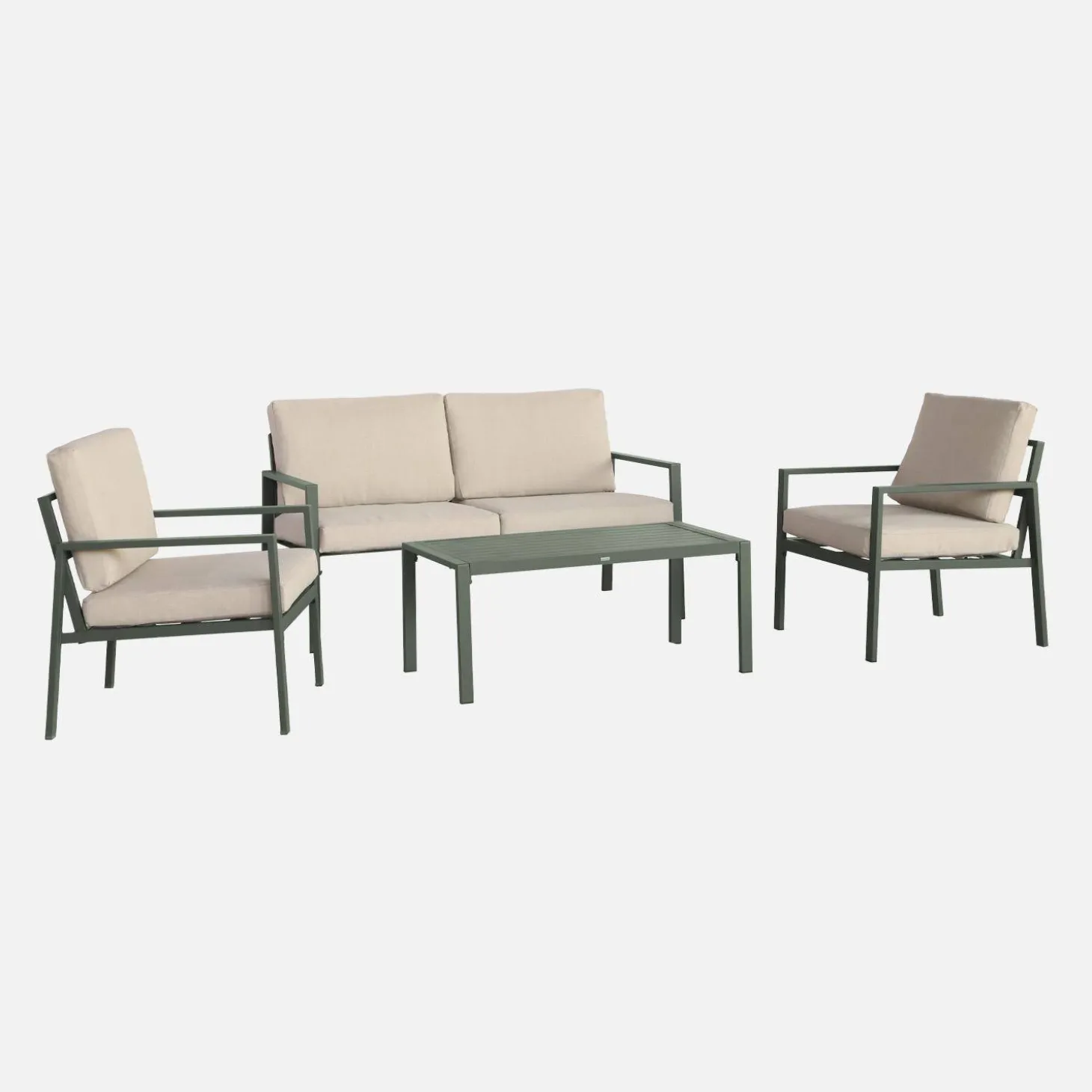 Conjunto de jardín de aluminio , 4 plazas
