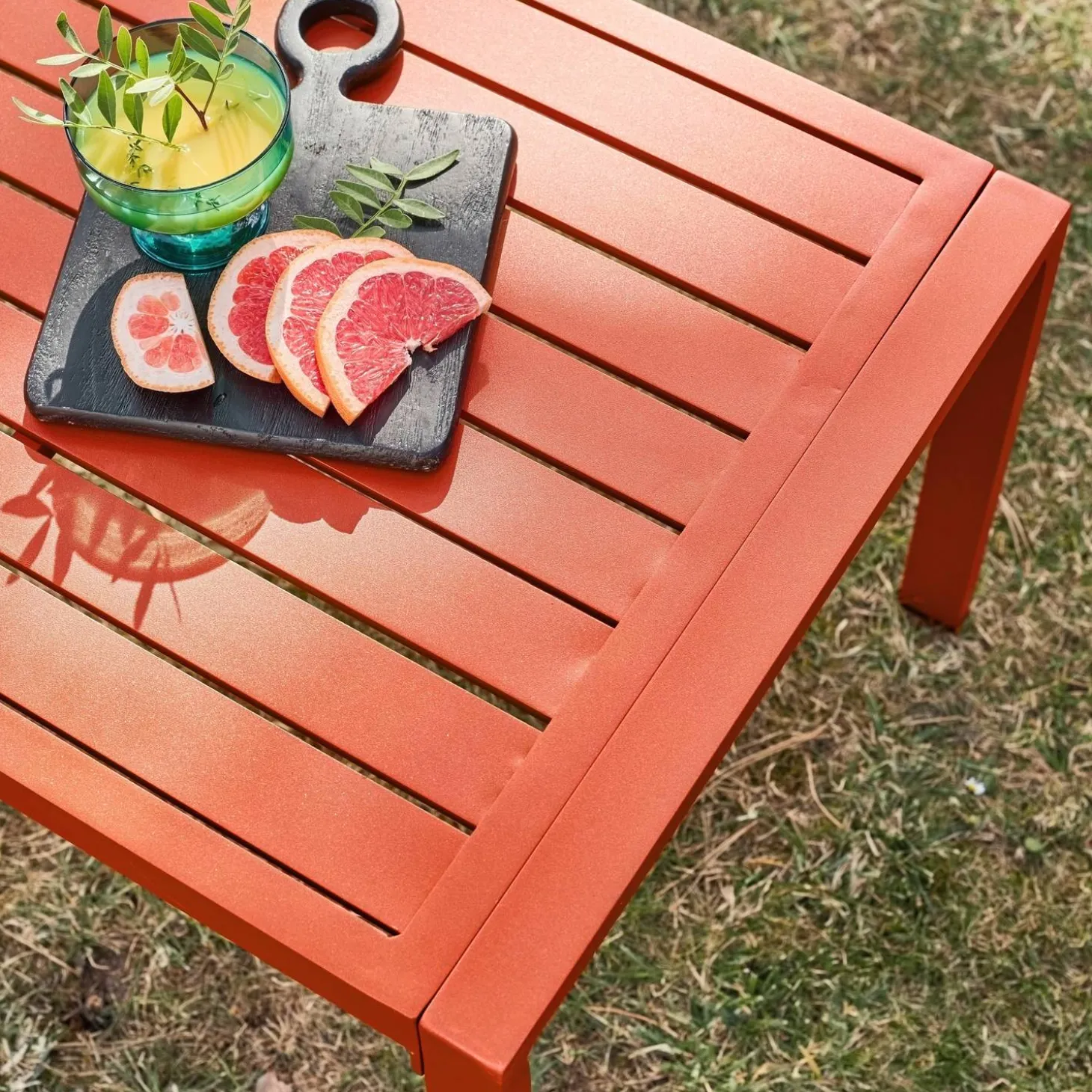 Conjunto de jardín de aluminio , 4 plazas