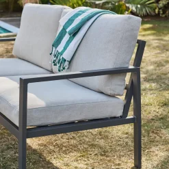 Conjunto de jardín de aluminio , 4 plazas