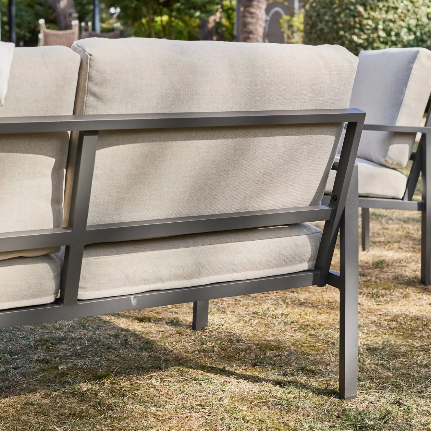 Conjunto de jardín de aluminio , 4 plazas