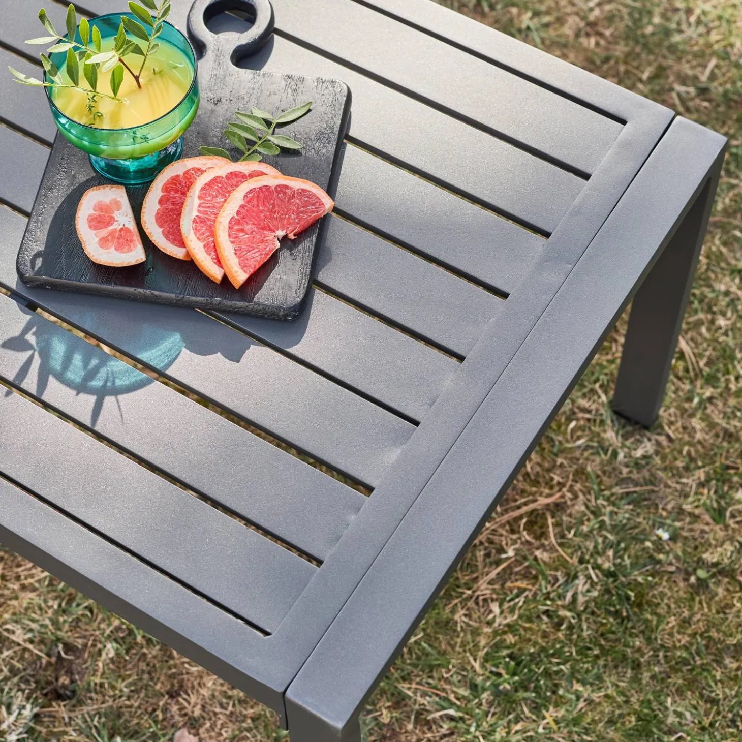 Conjunto de jardín de aluminio , 4 plazas