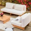 Conjunto de jardín de madera de acacia, 4 plazas