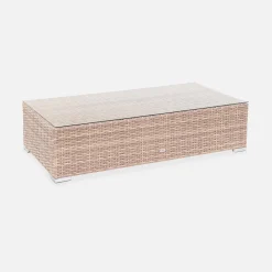Conjunto de jardín de resina extra grande, 4 plazas