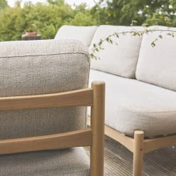 Conjunto de jardín en madera de acacia, 5 plazas