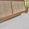 Conjunto de jardín en madera con cañizo vertical, 4 plazas