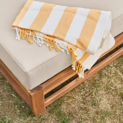 Conjunto de jardín en madera, 5 plazas