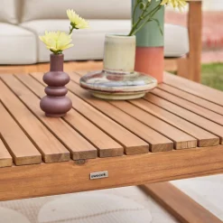 Conjunto de jardín en madera, 5 plazas