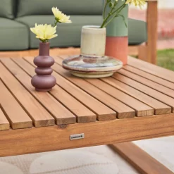 Conjunto de jardín en madera, 5 plazas