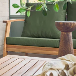 Conjunto de jardín en madera de acacia, 5 plazas