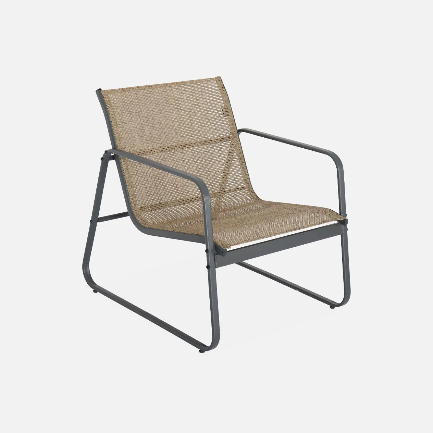 Conjunto de jardín en metal , 4 plazas