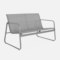 Conjunto de jardín en metal , 4 plazas
