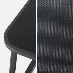Conjunto de jardín en metal , 4 plazas
