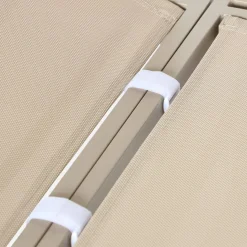 Conjunto de jardín modular de aluminio, 4 plazas