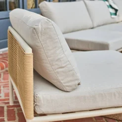 Conjunto de jardín modular de aluminio y cuerdas, 5 plazas