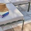 Conjunto de jardín modular de aluminio, 4 plazas