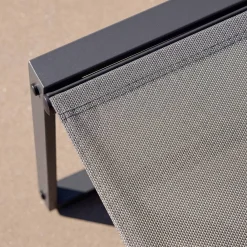 Conjunto de mesa de jardín encastrable, 4 plazas