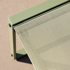 Conjunto de mesa de jardín encastrable, 4 plazas
