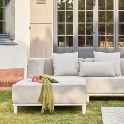 Conjunto de muebles de jardín modular de aluminio, 4 plazas