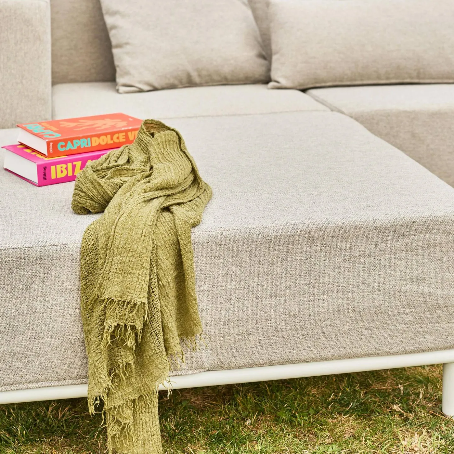 Conjunto de muebles de jardín modular de aluminio, 4 plazas
